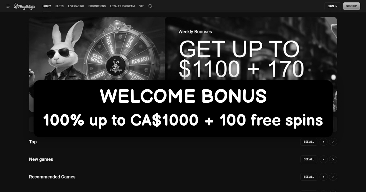 PlayMojo Casino - Top Online Casino Canada